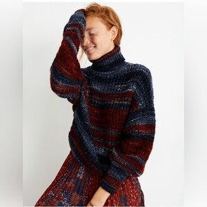 Sessùn Azuris Madewell Metallic Turtle Neck Sweater Size XS-M